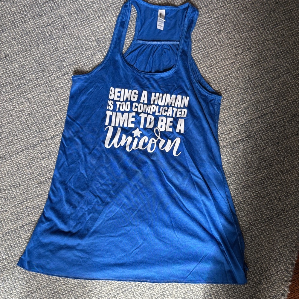 CVG Blue Graphic Tank Top